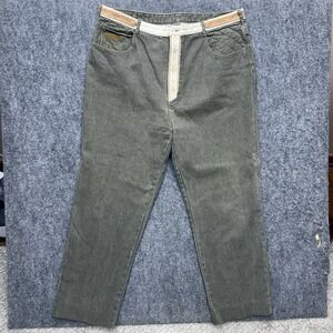 Vintage Destruction Jeans Men's size  42 42x31 hip hop Y2K distressed greenish